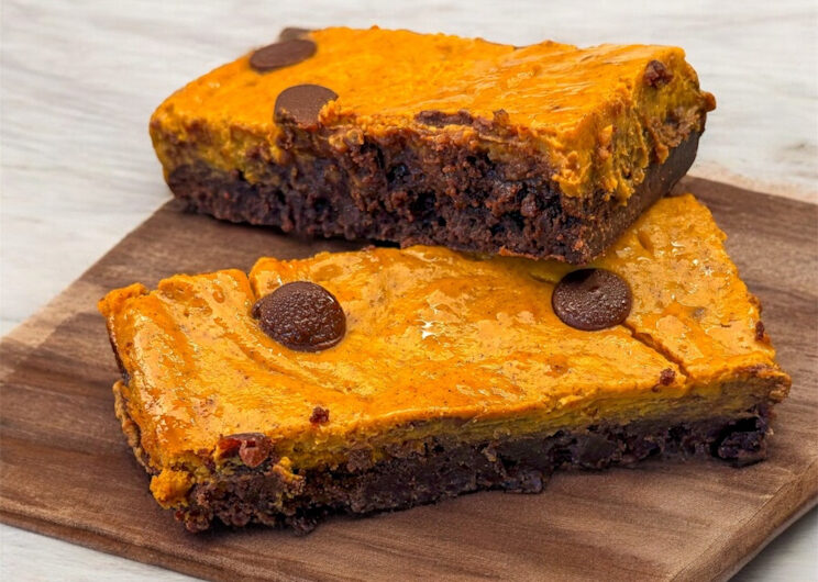 Pumpkin Cheesecake Brownie